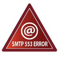 error 553 a new sender is spoofed