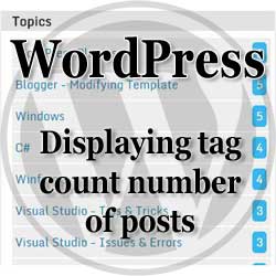 wordpress-tag cloud displaying count number of posts for each tag humbnail