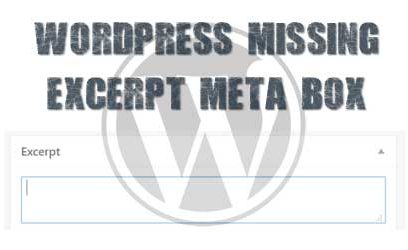 wordpress-missing-excerpt