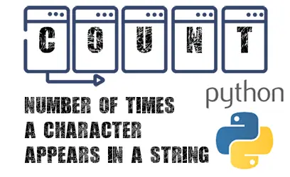 python - count number of characters in a string