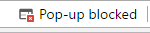 Chrome Pop-up blocker