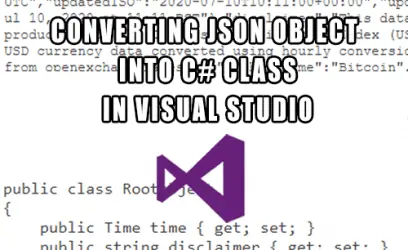 Visual Studio - how to create model class from JSON object in one single step