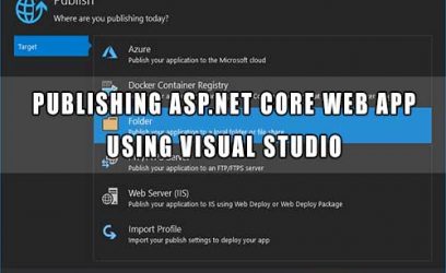 Visual Studio - publishing ASP.NET Core Web App in local folder