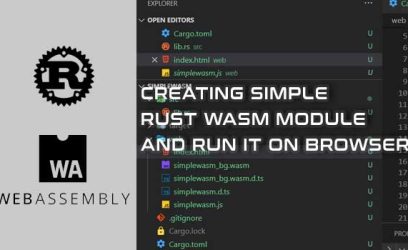 Create simple WebAssembly Rust wasm module and run it on browser