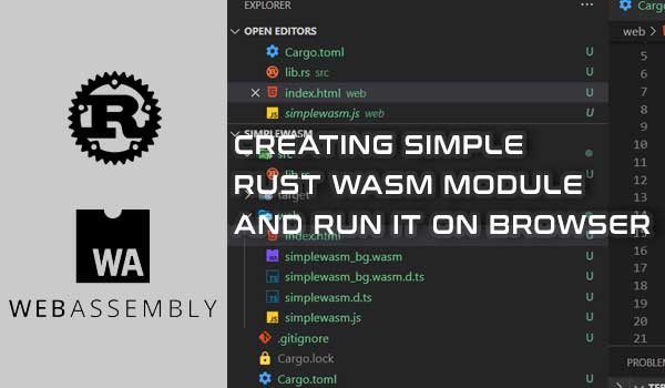 Create simple WebAssembly Rust wasm module and run it on browser